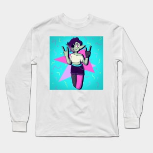 Alt Zombie Girl - Background Long Sleeve T-Shirt